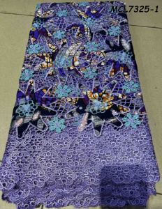 Mikemaycall Tissu <span class=keywords><strong>Pagne</strong></span> Africain Ankara 3D Scintillant <span class=keywords><strong>en</strong></span> Coton Supper Glitter Grande Qualité - Product Image 2