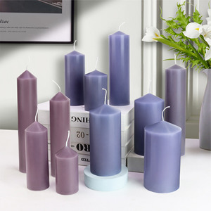 <span class=keywords><strong>Moule</strong></span> à bougie en acrylique pour bougie longue de grande taille, à pointe, rayée, faite à la main, pour bougie d'aromathérapie, modèle Early Riser - Product Image 2