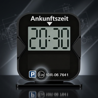 Disque de stationnement automatique pour voiture homologué CE E24, horloge numérique, disque de stationnement électrique