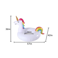 Bouée de natation licorne romantique personnalisée OEM - pour les rendez-vous romantiques en piscine en couple