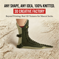 Chaussettes 3D personnalisées en tricot, toutes formes, mascotte, chaussettes montantes, crocodile, alligator, pantoufles moelleuses exquises, confortables pour la maison, cadeau, bonneterie