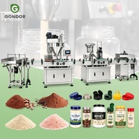 Ligne de conditionnement de poudre en boîtes de conserve, machine de remplissage de poivre, équipement d'embouteillage pour fournisseur de produits en bouteille
