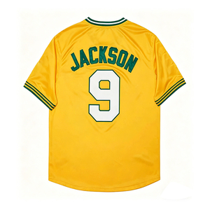 Vintage stijl gebreide honkbal shirts voor heren 9 Reggie Jackson 24 Rickey Henderson 25 Mark McGwire 33 José Canseco S-3XL - Product Image 2