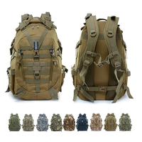 Sac d'assaut pour hommes Sac à dos tactique imperméable Molle Sac de randonnée Sacs de jour pour le camping, le trekking et la chasse