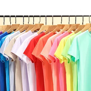 여자 여자 면 다채로운 짧은 소매를 위한 주문 여성 호리호리한 적합 T-셔츠