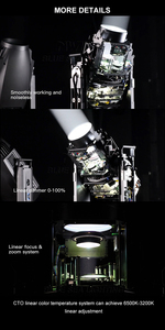 Siêu Sáng 1200W Cmy Cto <span class=keywords><strong>LED</strong></span> Di Chuyển Đầu Ánh Sáng Tại Chỗ Chùm Rửa Khung 4in1 Cho Đấu Trường-to-Nhà Hát Powerhouse Quy Mô Lớn Sân Vận Động - Product Image 5