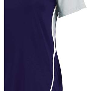 Camiseta Deportiva Personalizada de Manga Corta para Béisbol y Sóftbol para Mujeres Activas, Diseño Transpirable con Bloques de Color y 2 Botones - Product Image 2