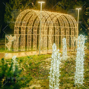 Outdoor LED Christmas Butterfly Tunnel Arch Light Supplier China Commercial Holiday Decoration Manufacturer OEM ODM - Product Image 6