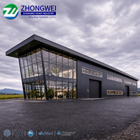 Elegante Edificio Comercial de Acero de Varios Pisos para Espacio de Oficinas Profesionales y Almacén Industrial 4S