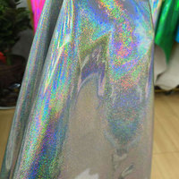 Holographique Faux cuir Laser irisé paillettes brillant argent or miroir PU cuir synthétique pour chaussures sac pour ordinateur portable sac à main