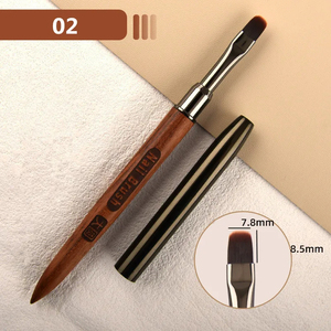 Nuevo Juego <span class=keywords><strong>de</strong></span> Pinceles para Manicura 1 Pieza, Pincel para Polvo Acrílico con Mango Redondo <span class=keywords><strong>de</strong></span> Madera <span class=keywords><strong>de</strong></span> Sándalo para Construcción <span class=keywords><strong>de</strong></span> Gel - Product Image 5