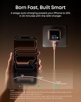 ANKER Nouveau Chargeur Mural USB-C Pliable A121D Nano Smart 45W PD à Charge Rapide avec Écran pour 17 Appareils Écologiques