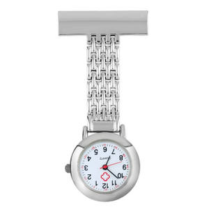 Montre De Poche En Acier Inoxydable Chiffres Arabes Quartz Broche Médecin Infirmière Poche Fob Montre - Product Image 1