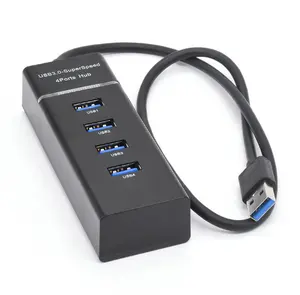 Großhandel Niedriger Preis USB 3.0 4 In 1 Docking station 4 Ports Slim USB Hub Für Laptop