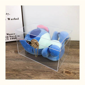 एक्रिलिक बॉक्स बड़े आकार पारदर्शी आयोजक गहने खिलौने के लिए गोल्डन कलर लॉक के साथ एक्रिलिक बॉक्स - Product Image 6