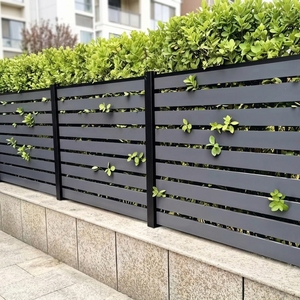 Bestseller: Pannelli per Recinzione Orizzontale in Alluminio Moderno, Alta Protezione Anti-Arrampicata, Decorativi per Giardino Esterno - Product Image 4