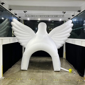 <span class=keywords><strong>Tente</strong></span> <span class=keywords><strong>tunnel</strong></span> gonflable d'extérieur blanche économique avec souffleur, éclairage LED, imperméable et durable pour la location, les événements sportifs et la publicité - Product Image 5