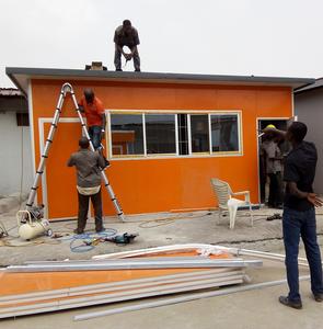 Quiosco modular de contenedores de acero prefabricado, energía solar para dinero móvil, servicio de telecomunicaciones, cabina minorista al aire libre (transpirable) - Product Image 5