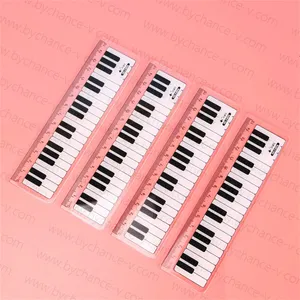 乐器商店营销免费礼品钢琴钥匙塑料尺子音乐相关廉价礼品赠品