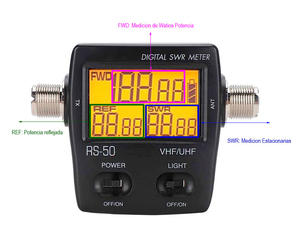 Nissei RS-50 RS50 120W numérique SWR compteur de puissance <span class=keywords><strong>125</strong></span>-525MHz UHF VHF M Type connecteur Radio Communication Watt test compteur - Product Image 4