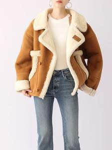 جودة عالية سميكة من جلد الغزال الطبيعي الفراء يحافظ على الفراء والجلود والفراء سترة قطعة واحدة - Product Image 4