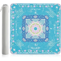 Tapis de Mahjong Moderne Automatique Antidérapant en Caoutchouc Naturel 32x32 Pouces - Base en Mousse Insonorisante Lavable et Pliable pour Mahjong Américain