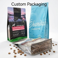 Sachet d'emballage pour aliments pour chiens 2KG/2.5KG personnalisé par le fabricant, scellé sur huit côtés, imprimé en héliogravure, résistant à l'humidité, qualité alimentaire, pochette stand-up pour animaux de compagnie