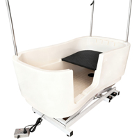 Baignoire Spa Multifonction Luxe pour Animaux de Compagnie en Acier Inoxydable, Fer et Plastique, Douche pour Chien, Utilisation Intérieure, ClearSight CGETL-002 110-240V