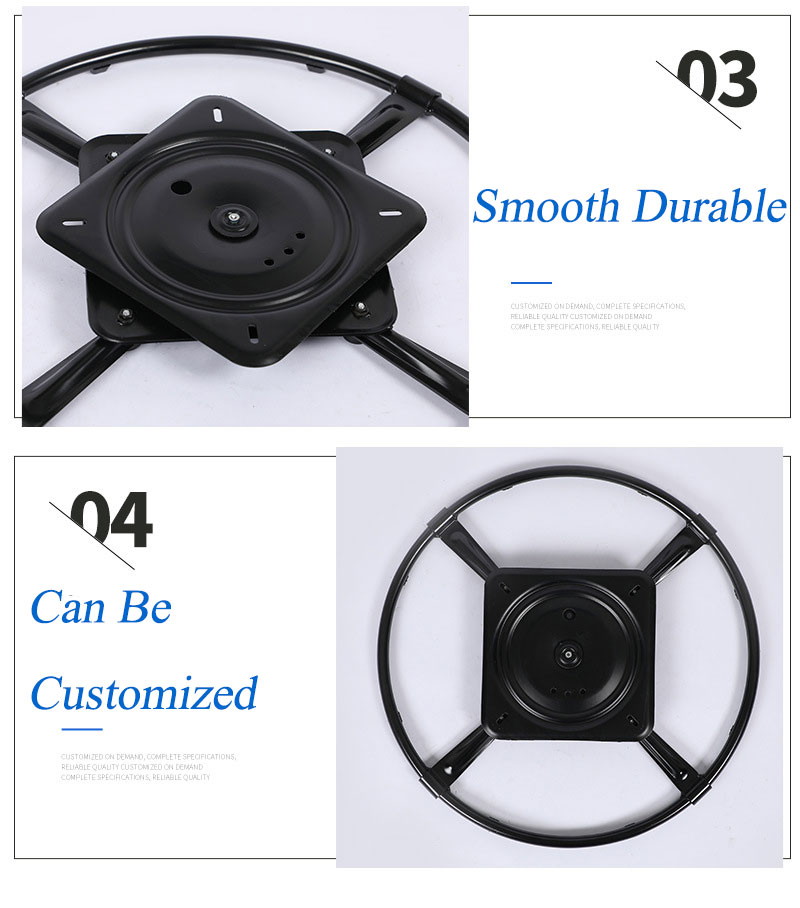24 Inch Furniture Ring Base W Swivel Replacement With 10 Inch Plate For Recliner Chairs VT-00002