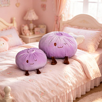 Vente en gros de jouets en peluche en forme de chignon rembourrés de coton PP, décoration de canapé pour la maison, cadeau d'anniversaire pour enfants, oreiller doux et réaliste