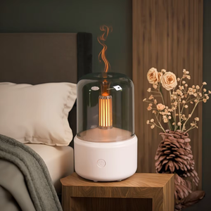 Nến thiết kế ấm cúng ngọn lửa LED hương thơm mini khuếch tán mát <span class=keywords><strong>Mist</strong></span> Maker ánh sáng lửa nước hoa khuếch tán hương thơm scenta lửa độ ẩm - Product Image 5