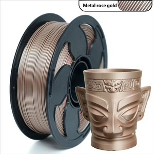 Metal Silk PLA PETG 1.75mm 1kg 2.2lbs <b>3D</b> <b>Printer</b> <b>Filament</b> <b>Plastic</b> Spool Metal Color - Product Image 3
