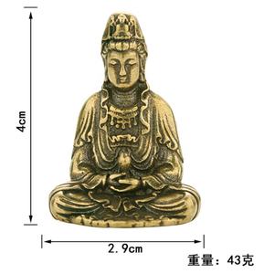 งานฝีมือโบราณ รูปปั้นพระพุทธรูปคิซัง พระโพธิสัตว์ สำหรับตกแต่งบ้าน รถยนต์ ของประดับตกแต่งขนาดเล็ก - Product Image 2