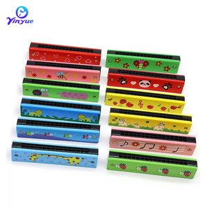 Children's Harmonica 10 Hole Metal Sound Holes Painted Finish Portable <b>Musical</b> <b>Instrument</b> For Kindergarten Music Teaching - Product Image 2