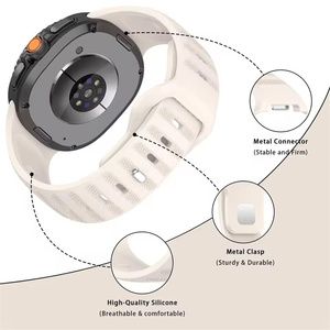 <span class=keywords><strong>Correa</strong></span> Deportiva para Reloj <span class=keywords><strong>Samsung</strong></span> 8 Classic, <span class=keywords><strong>Correa</strong></span> de Silicona para Galaxy Watch 8 40mm 44mm, Accesorio para Reloj Inteligente - Product Image 4