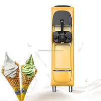 Commerciële ijsmachine met één smaak, voedselveilige roestvrijstalen uitvoering, capaciteit 16L/u voor ijspoeder en fruit.