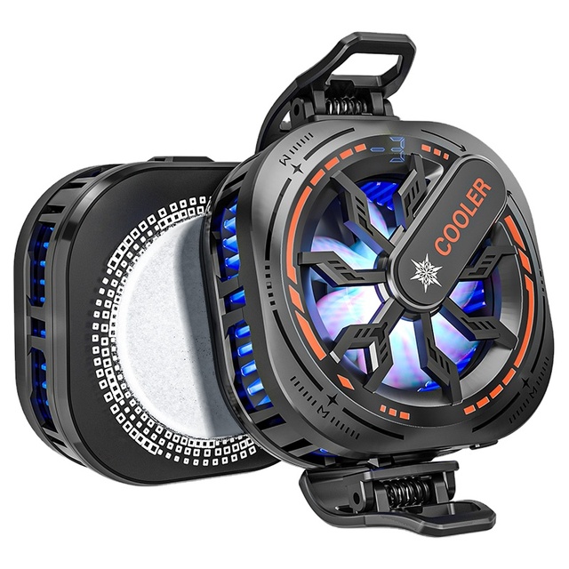 JS82 Magnetic Refrigeration Semiconductor Digital Display RGB Phone Fan Cooler Radiator