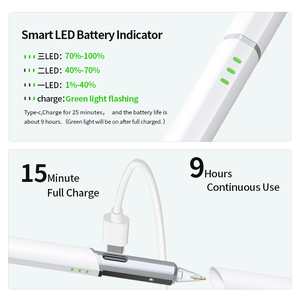 Lápiz Óptico DH Active con Punta de Repuesto Interna y Pantalla de Carga para Tablet, Lápiz Táctil Recargable para iPad con Pantalla Táctil Capacitiva - Product Image 4