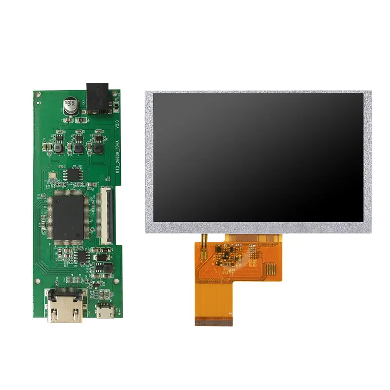 OEM Factory Price 5 inch TFT LCD high brightness industrial screen display 800x480 resolution lcd panel