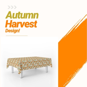 Harvest Festival Tablecover 60\&quot; X 90\&quot; Autumn Maple Leaves PE <strong>Plastic</strong> <strong>Tablecloth</strong> For Table Setting - Product Image 3
