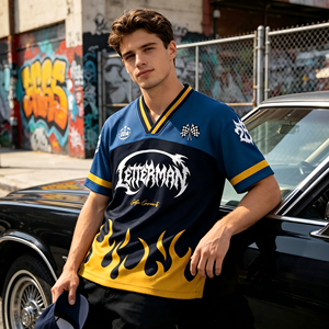 Camiseta Deportiva Americana 2026, Nueva, con Estampado Digital 3D, Cuello en V, 100% Poliéster, Secado Rápido, Manga Corta, Personalizable, Transpirable - Product Image 1