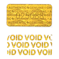 Étiquette de sécurité anti-contrefaçon, hologramme inviolable, autocollant VOID, impression personnalisée, sceau holographique pour produits
