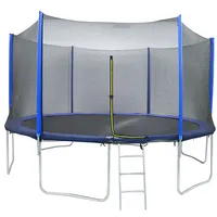 12ft Outdoor Exercise Round Trampoline Grandes For Kids Fitness, Cheap Big Trampoline Fitness Jumping Trampoline Profesional