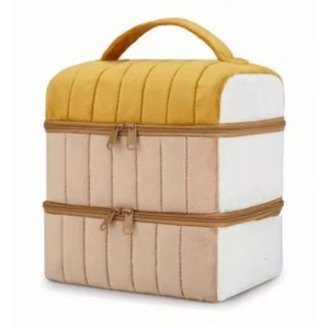 Free Sample Large Capacity <b>Makeup</b> Bag Travel Essential Oil and Nail Polish Carrying <b>Case</b> with Logo Pattern - Product Image 1