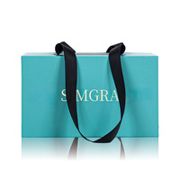 Boîte cadeau en carton gris personnalisée en usine, avec fermeture magnétique, style livre, design à rabat, sac fourre-tout portable pour cadeaux et artisanat