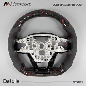 พวงมาลัยอัจฉริยะคาร์บอนไฟเบอร์สีแดง สำหรับฟอร์ด มัสแตง เจเนอเรชั่นที่ 7 S650 ปี 2024-2026 รุ่นดาร์คฮอร์ส GT GTD เชลบี้ คูเป้ - Product Image 5