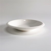 Assiettes à soupe en porcelaine de céramique de banquet de mariage de restaurant de plats d'hôtel blancs unis de conception unique moderne de haute qualité