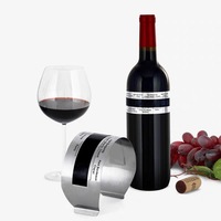 Thermomètre à vin adhésif en forme de bracelet, bande de lecture directe de la température, réutilisable, accessoire pour refroidisseur de boissons