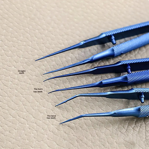 110mm hợp kim titan nhãn khoa kính hiển vi nhíp chính xác nền tảng kẹp thắt nút kẹp kẹp buộc kẹp mới - Product Image 5