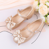 Nouvelles chaussures de danse pour filles, style princesse, perles champagne, été, spectacle scolaire, fête, velcro, légères, talons hauts, Mary Jane